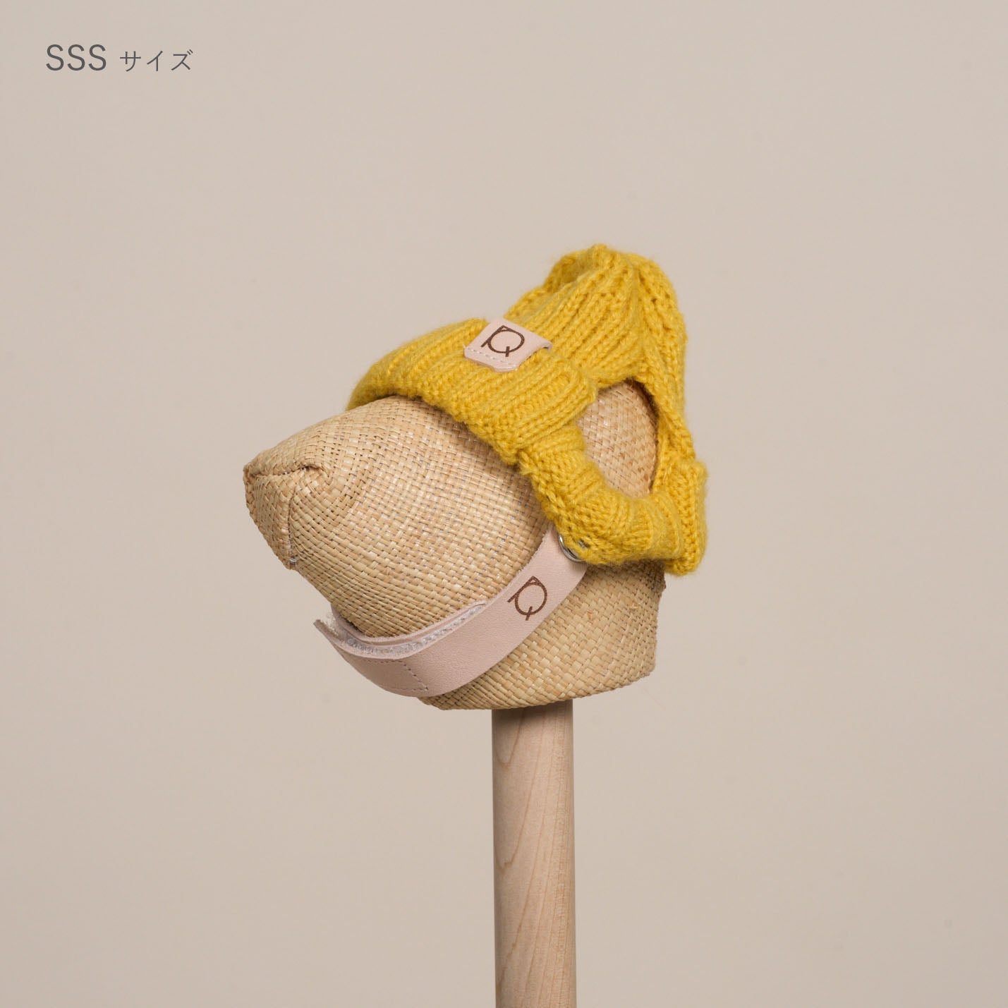 ウール混ニットキャップ帽(FOR DOG)SSS/SSサイズ