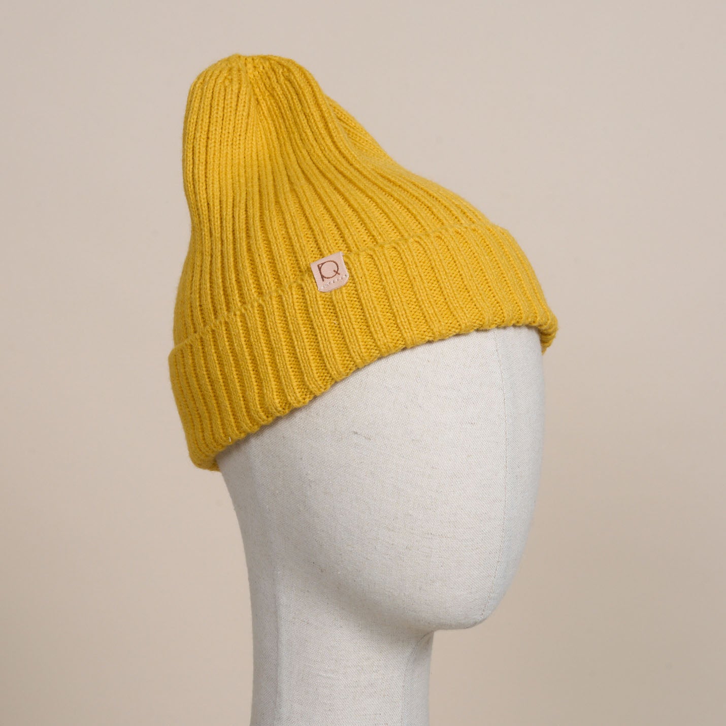 ウール混ニットキャップ帽(WITH DOG)