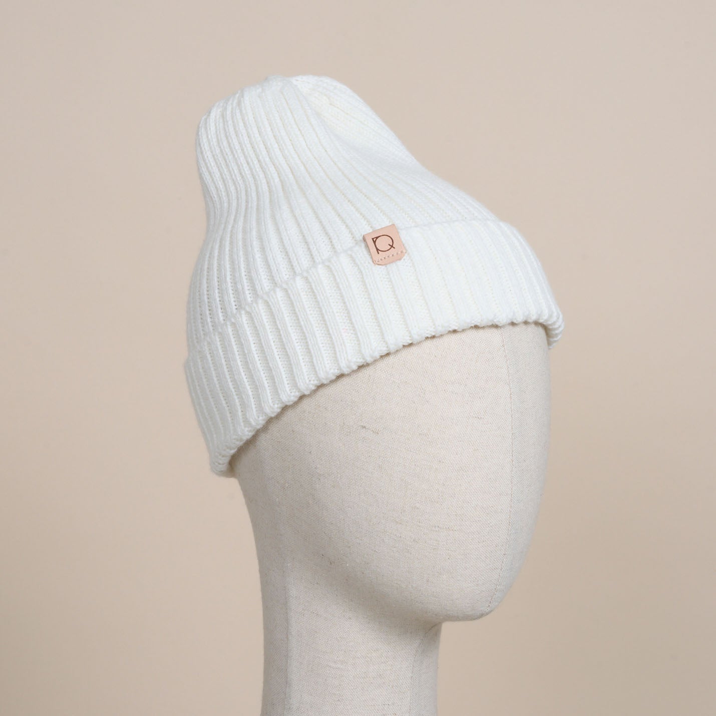 ウール混ニットキャップ帽(WITH DOG)