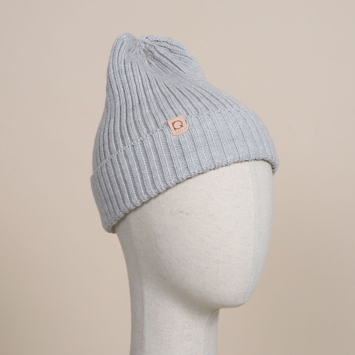 ウール混ニットキャップ帽(WITH DOG)