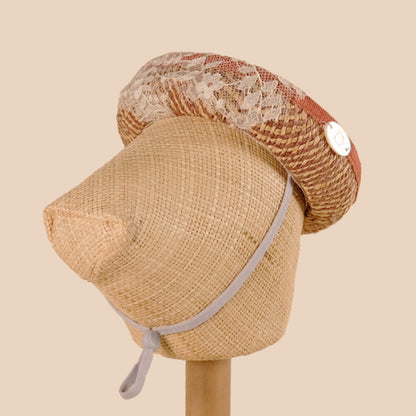 ラフィアレースボーラーハット（FOR DOG）