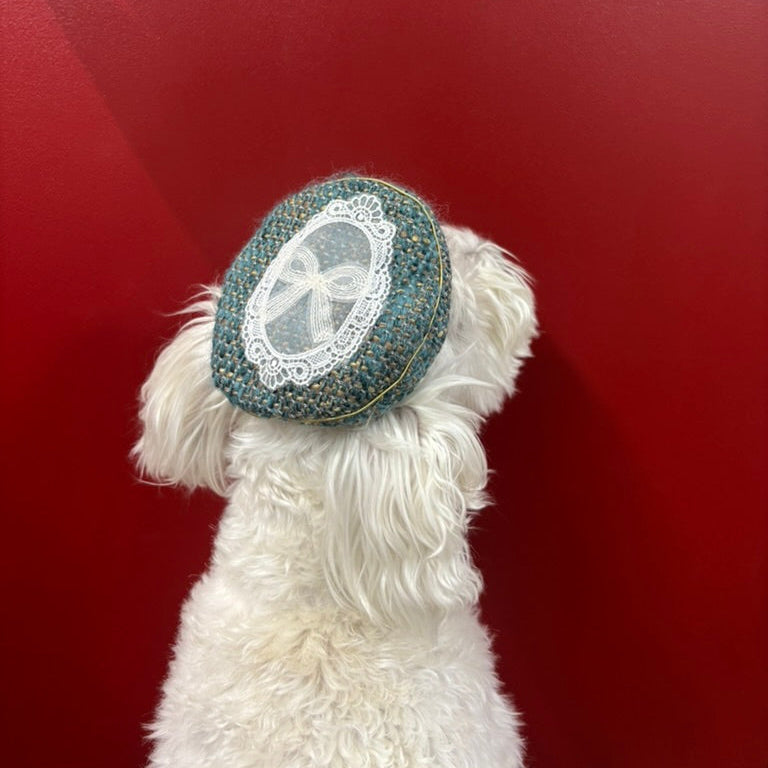 ツイードレースマリンキャップ（FOR DOG）