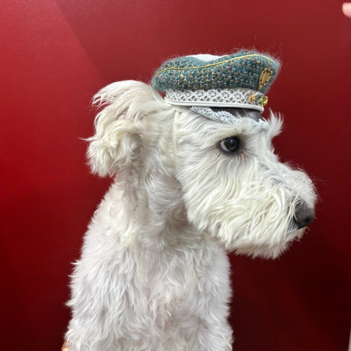 ツイードレースマリンキャップ（FOR DOG）