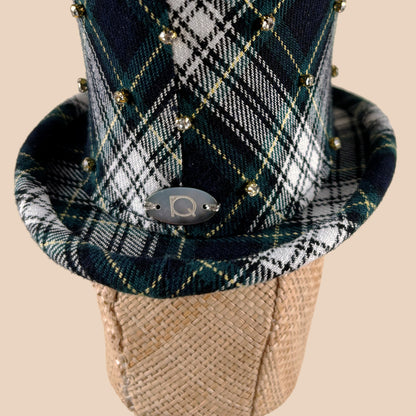 タータンチェックシルクハット（FOR DOG）
