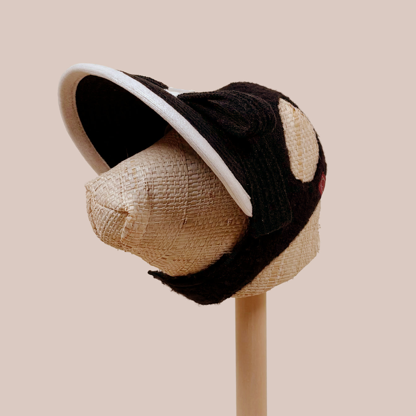 ベロアリボンサンバイザー