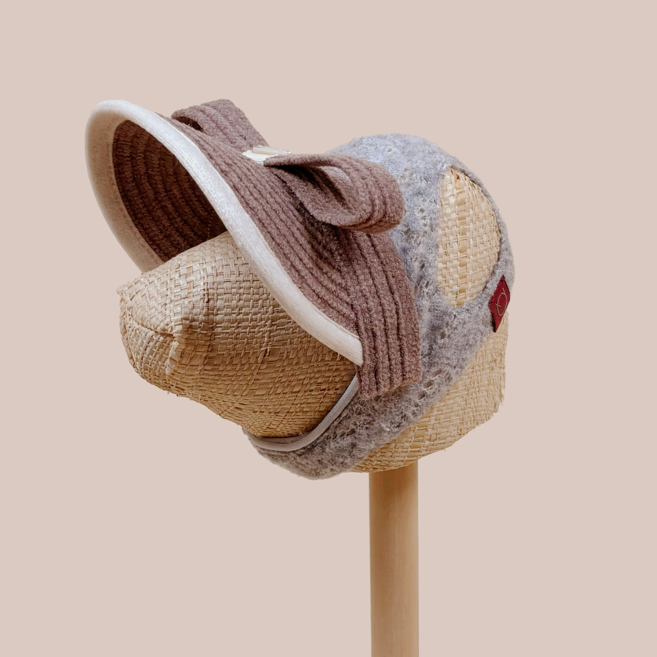 ベロアリボンサンバイザー