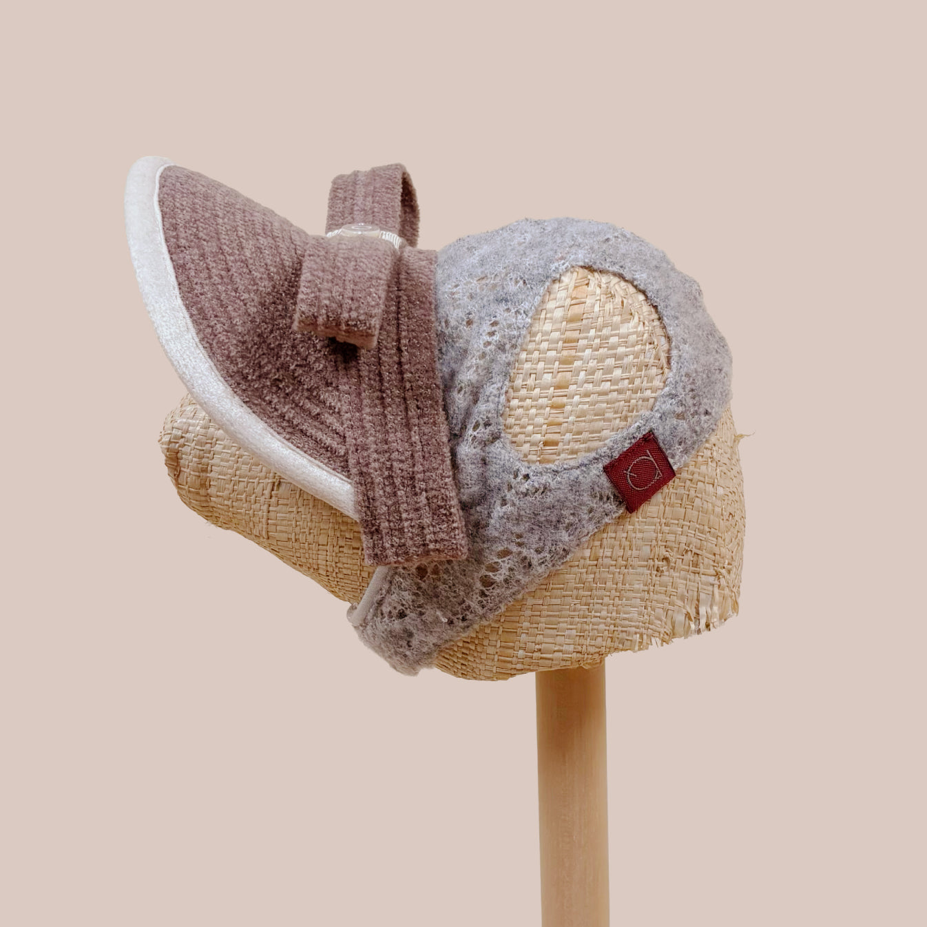 ベロアリボンサンバイザー