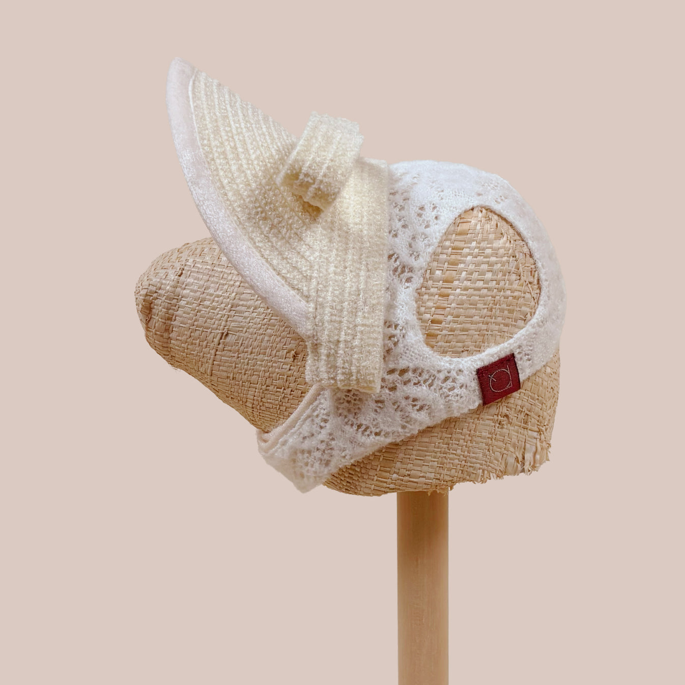 ベロアリボンサンバイザー