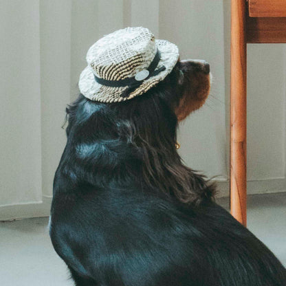 ラフィアレースカンカン帽（FOR DOG）