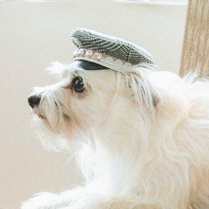 グレンチェックマリンキャップ（FOR DOG）
