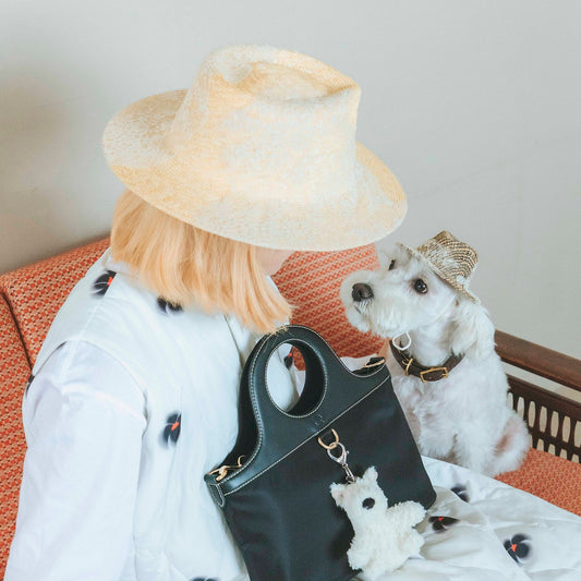 麦ブレードレース中折れハット（WITH DOG）