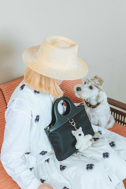 麦ブレードレース中折れハット（WITH DOG）
